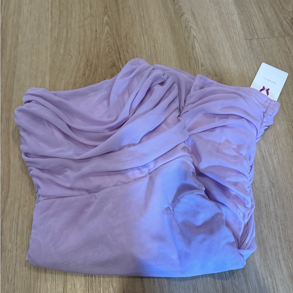 Lavender Ruched Dress